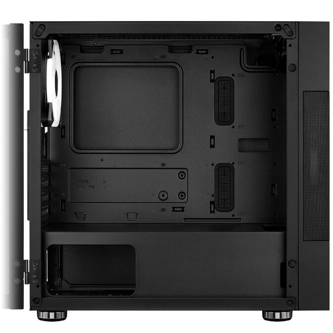 Aerocool Atomic v1 Mid Tower, ARGB, Tempered Glass - Black image number 5