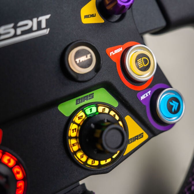 CONSPIT 310 APEX Steering Wheel, ARGB, 2.99&rdquo; Display, Dual Paddles - Black, 310mm image number 5