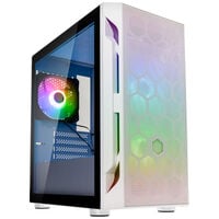 SilverStone Fara H1M Pro Micro-ATX Gehäuse, Tempered Glass - weiß