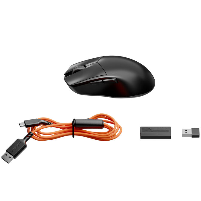 be quiet! Dark Perk Ergo Gaming-Maus, kabellos, 32.000 DPI, 8.000 Hz - schwarz image number 6