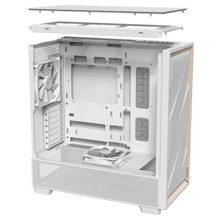 Antec Flux PC-Gehäuse, Full-Tower, E-ATX, Tempered Glass – weiß image number 21