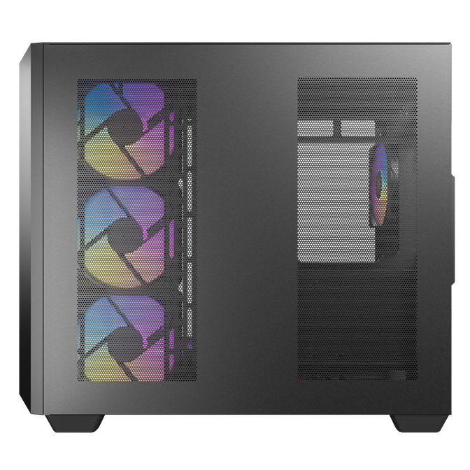 Antec C5 Computer Case, Mid-Tower, ATX, RGB, Tempered Glass - black image number 5