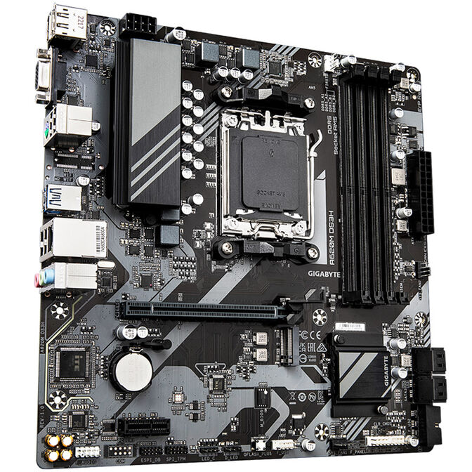 GIGABYTE A620M DS3H Mainboard, Sockel AM5, AMD A620, Micro-ATX, DDR5 image number 1