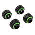 Corsair Hydro X Series XF Hardline fitting straight G1/4 inch BSPP to 14mm OD hard tube - 4 pack, sc image number null