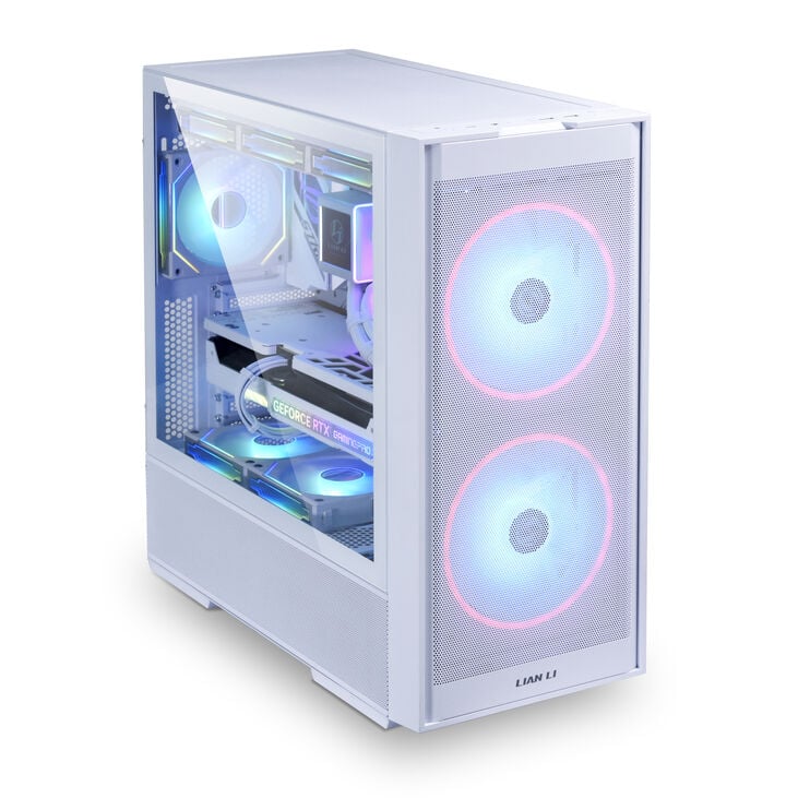 Lian Li LANCOOL 206 Gehäuse, Midi-Tower, ATX, Tempered Glass - weiß image number 2