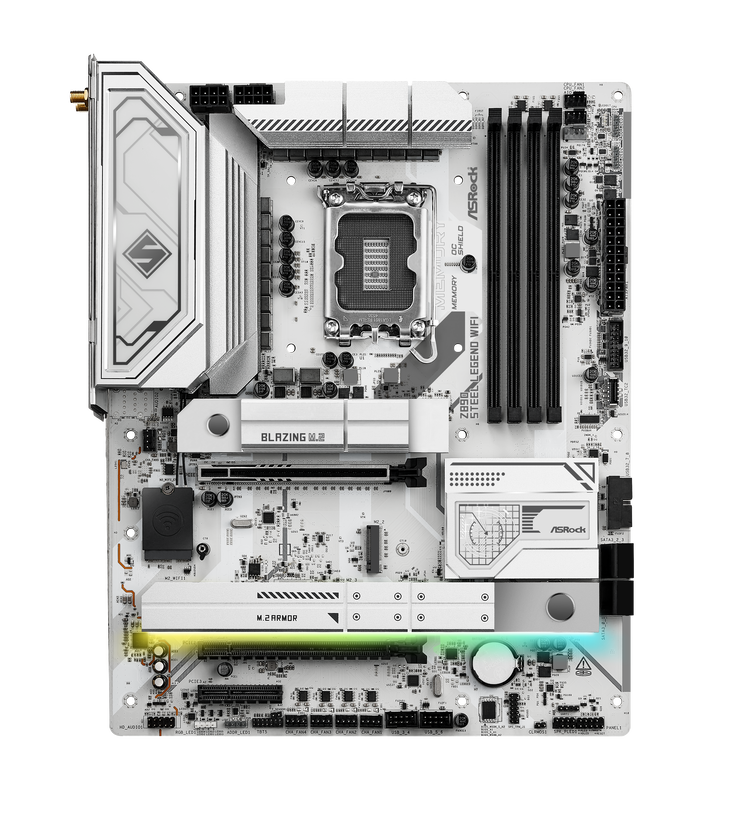 ASRock Z890 Steel Legend WiFi Mainboard, Sockel LGA 1851, Intel Z890, ATX, DDR5 image number 3