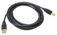InLine USB 2.0 Kabel, A auf B, vergoldet, schwarz - 10m image number null