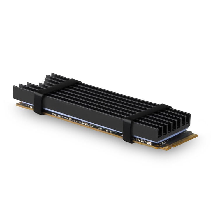 AXAGON CLR-M2L6 passiver M.2-SSD-Kühlkörper - 2280, 6 mm Höhe, Aluminium, schwarz image number 1