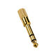 InLine Audio Adapter, 6,3mm Klinke Stecker an 3,5mm Buchse (Stereo) - gold