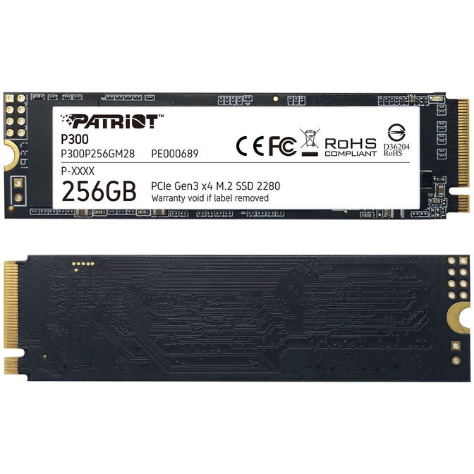 Patriot P300 NVMe SSD, PCIe 3.0, M.2 Type 2280 - 256GB image number 3