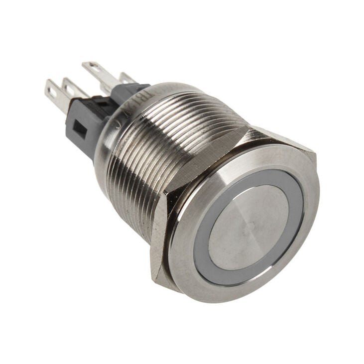DimasTech Vandalism button 22mm - Silverline - white image number 0