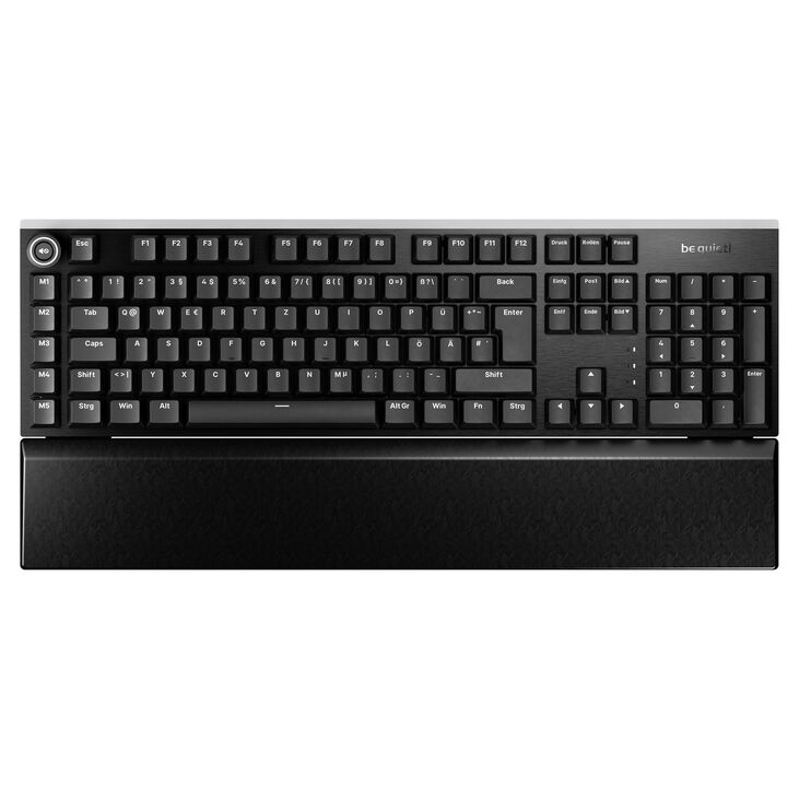 be quiet! Light Mount Silent Gaming Keyboard, RGB - be quiet! Silent Linear Switches, black image number 1