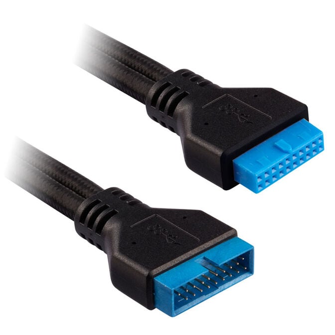 Corsair Premium Sleeved Frontpanel Kabel Verl&auml;ngerungskit, schwarz image number 6
