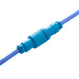 CableMod PRO Coiled Keyboard Cable USB-C zu USB Typ A, Galaxy Blue - 150cm image number null