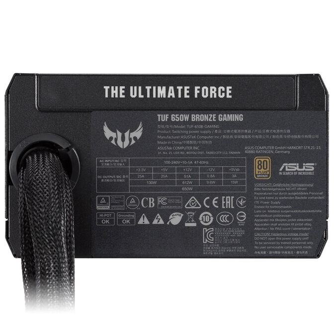 ASUS TUF Gaming 650B 80 PLUS Bronze Netzteil - 650 Watt image number 5