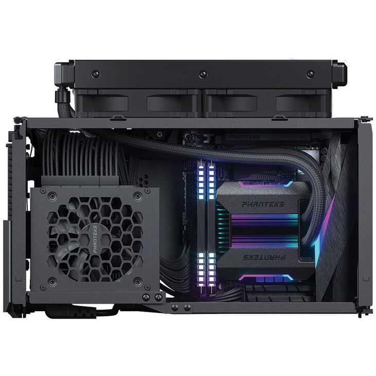 PHANTEKS Evolv Shift XT ITX-Case, ARGB, Tempered Glass - black     + PHANTEKS Revolt SFX 80 PLUS P image number 7
