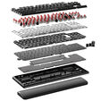 Corsair K70 CORE TKL WIRELESS RGB Gaming-Tastatur, mechanisch, ISO (DE), MLX RED Switch - schwarz image number null