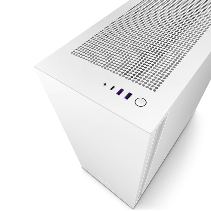 NZXT H7 PC Case, Mid Tower - White image number 1