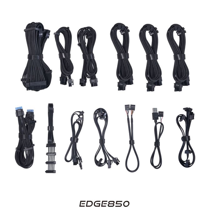 Lian Li EDGE EG0850 80 PLUS Platinum Power Supply, PCIe 5.1, ATX 3.1 - 850 Watt, Black image number 9
