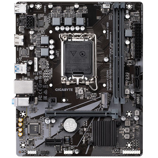 GIGABYTE H610M K DDR4 Mainboard, Sockel 1700, Intel H610, Micro-ATX, DDR4 image number 2