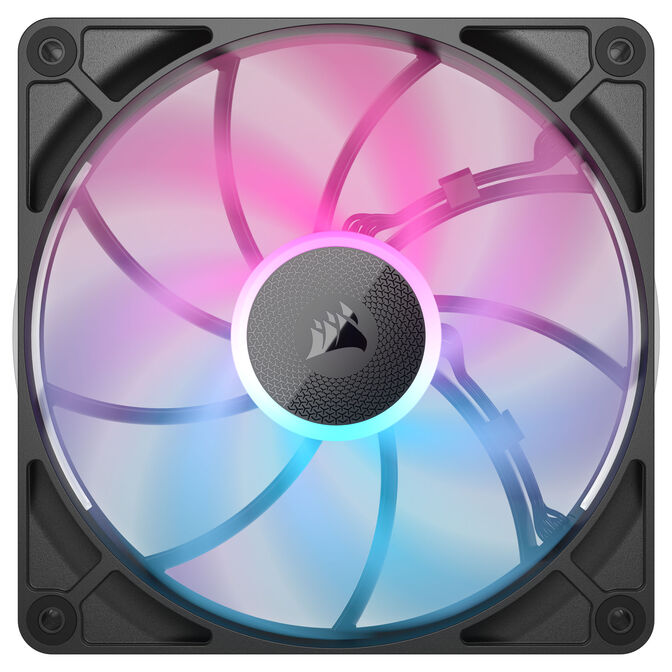 CORSAIR iCUE LINK RX140 MAX RGB PWM Fan - 2-Pack, 140mm, black image number 4