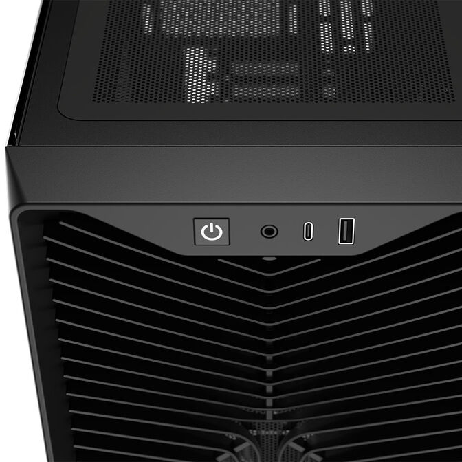 Corsair 3200D RS PC Case, Mid-Tower, ATX, Tempered Glass - Black