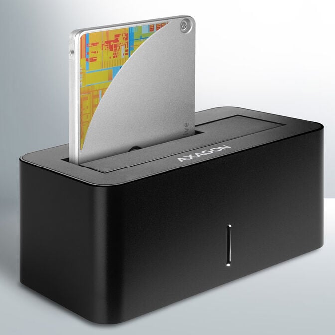 AXAGON ADSA-SN Dockingstation, USB 3.0, 1x 2,5"/3,5" SSD/HDD, SATA 6 - schwarz image number 2