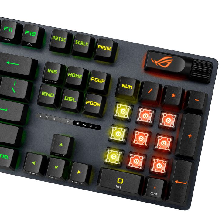 ASUS ROG Strix Scope II RX Gaming Keyboard, RGB - black, ROG RX Red Switches image number 6