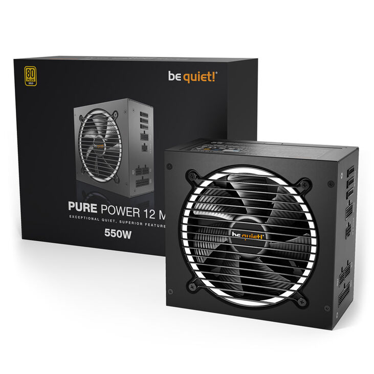 'be quiet! Pure Power 12M 80 PLUS Gold power supply, ATX 3.1, PCIe 5.1 - 550 watts' image number 3