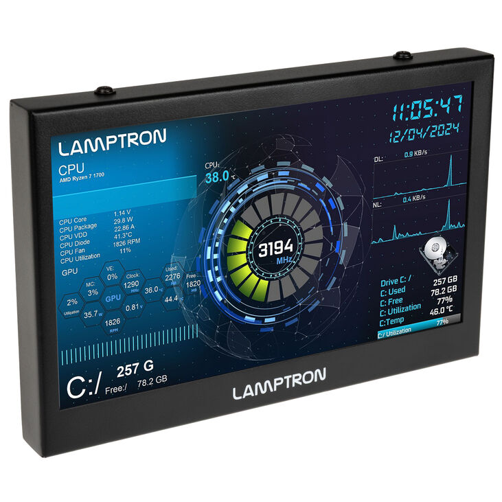 Lamptron CT070 All-In-One Controller, 7-inch IPS, Touch - black image number 0