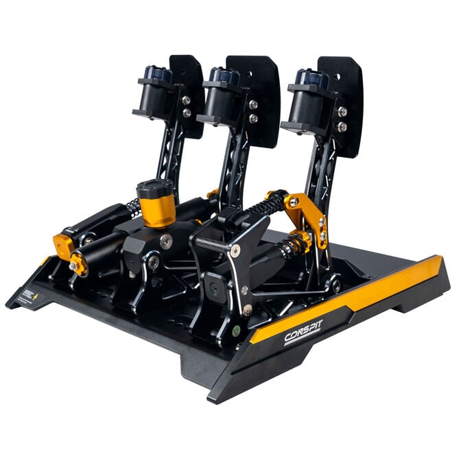 CONSPIT CPP EVO 3 V2 Pedal set, hydraulic brake cylinder, with clutch pedal - black image number 3