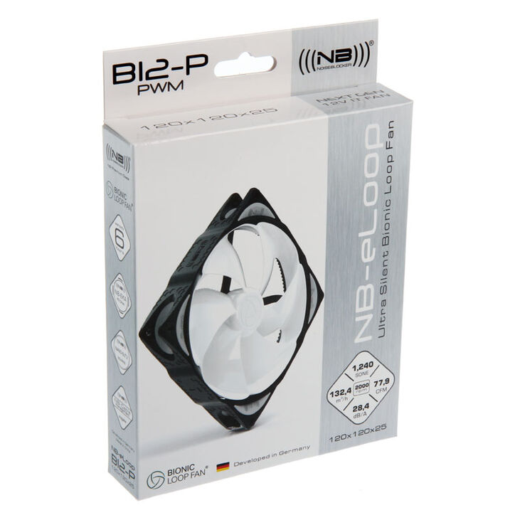 Noiseblocker NB-eLoop Fan B12-P - 120mm PWM, 3 pieces image number 5