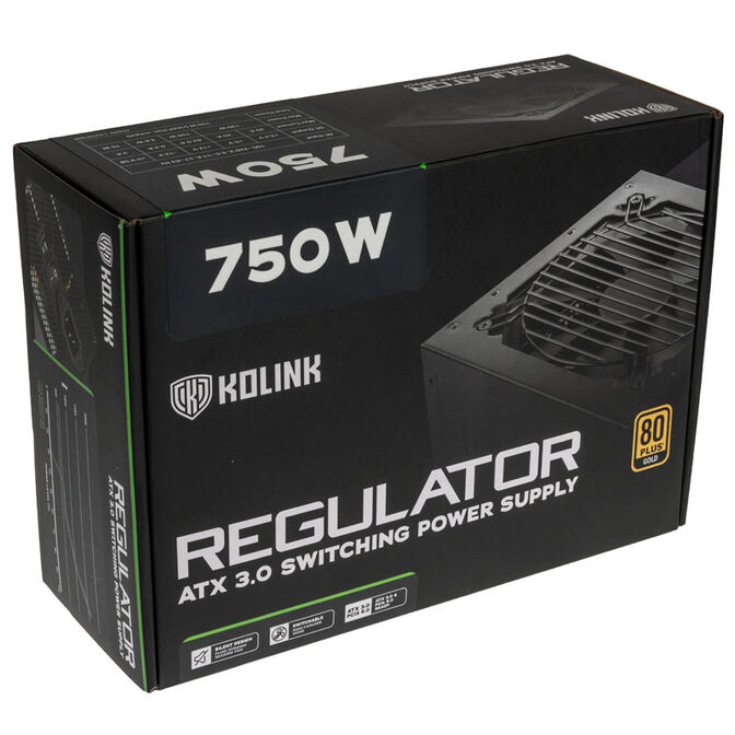 Kolink Regulator 80 PLUS Gold Netzteil, ATX 3.0, PCIe 5.0, modular - 750 Watt image number 7