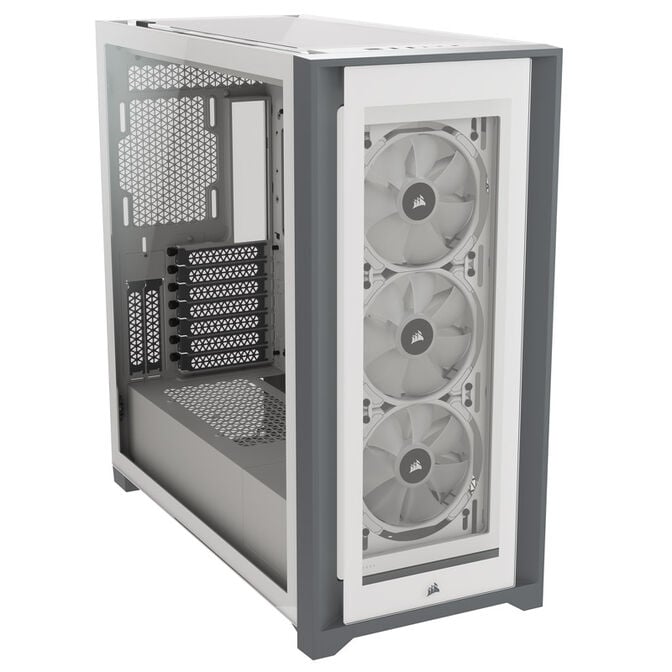 Corsair iCUE 5000X RGB Midi-Tower, Tempered Glass - wei&szlig; image number 8