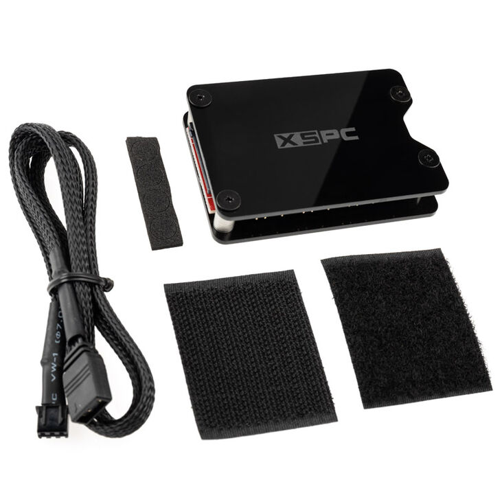 XSPC 8-way, 3-pin, 5V, Addressable RGB Splitter Hub - SATA Powered, black image number 3