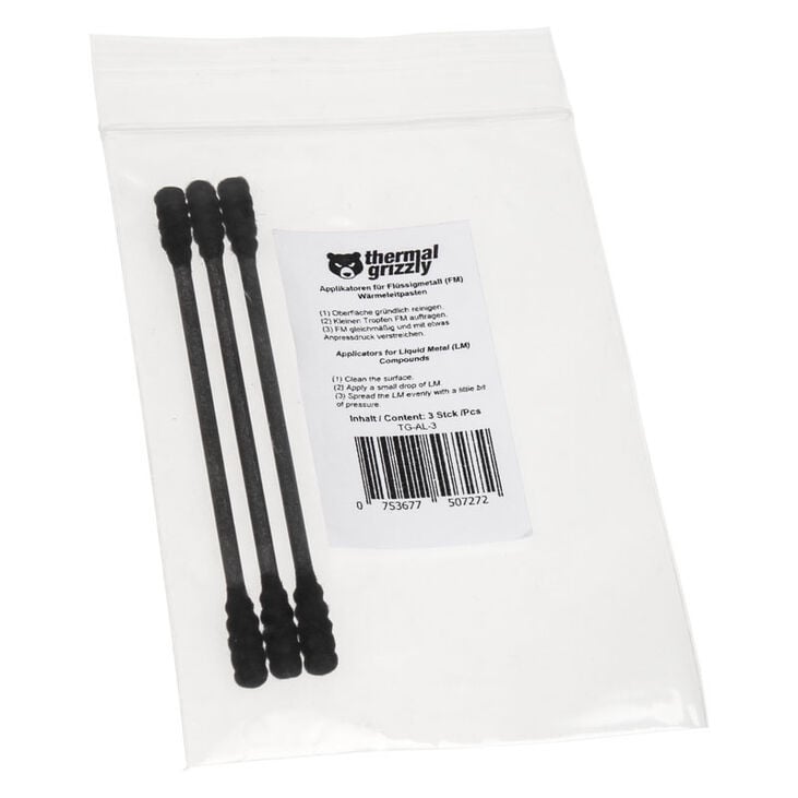 Thermal Grizzly Applikatoren für Flüssigmetall Wärmeleitpasten - 3 Stück image number 2