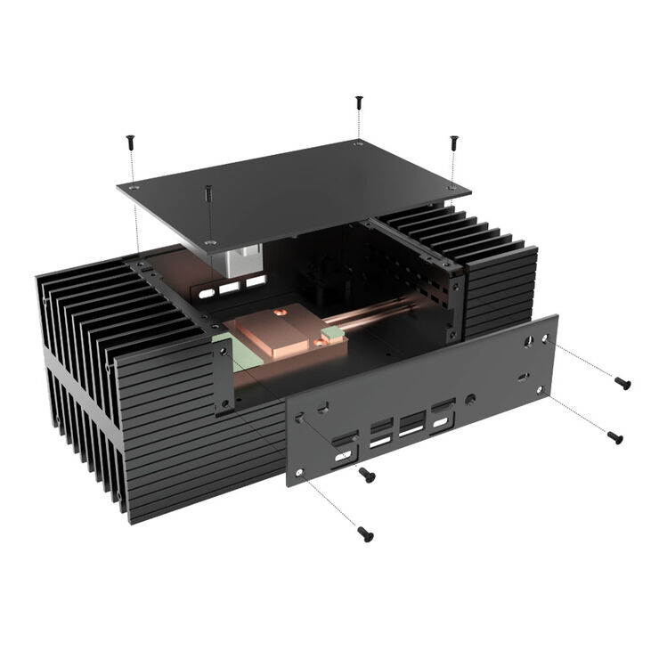 Akasa Turing RC Pro UCFF-Gehäuse (ASUS NUC) - schwarz image number 5