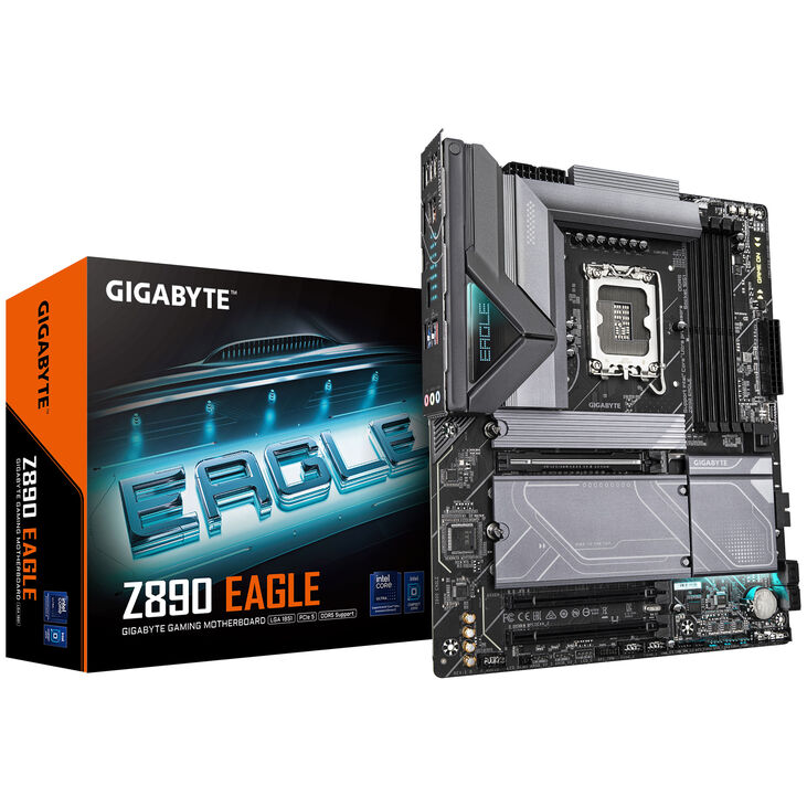 GIGABYTE Z890 EAGLE Motherboard, Socket LGA 1851, Intel Z890, ATX, DDR5 image number 0