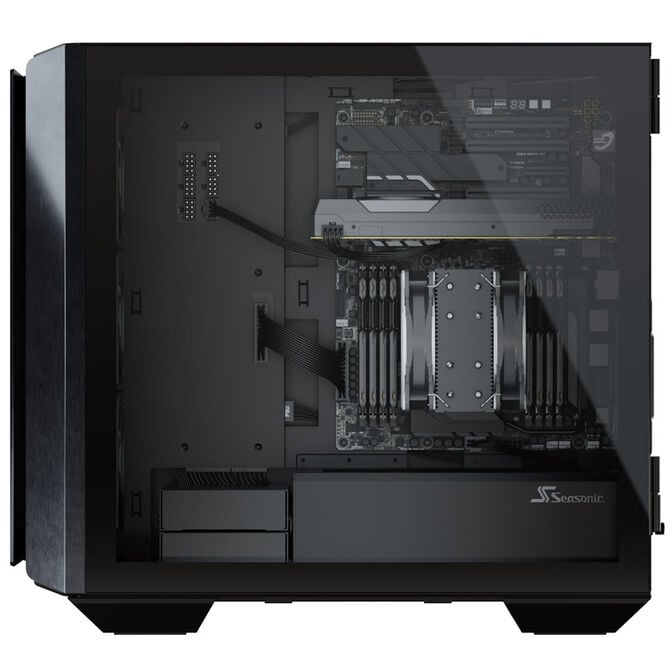 Seasonic SYNCRO Q704 PC Case, Mid Tower + SYNCRO DGC-750 Gold Power Supply - black image number 6