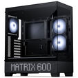Phanteks XT View Matrix PC Case, Mid-Tower, E-ATX, Tempered Glass, Matrix LED - Black image number null