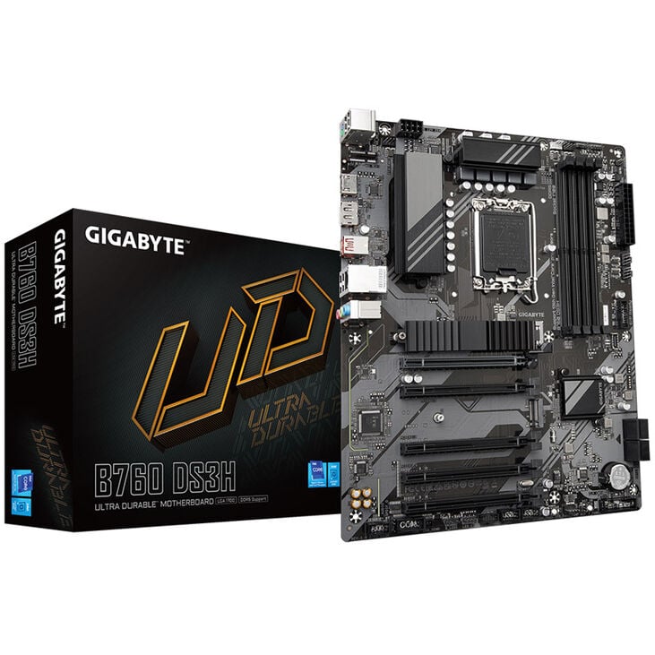 GIGABYTE B760 DS3H motherboard, socket 1700, Intel B760, ATX, DDR5 image number 0