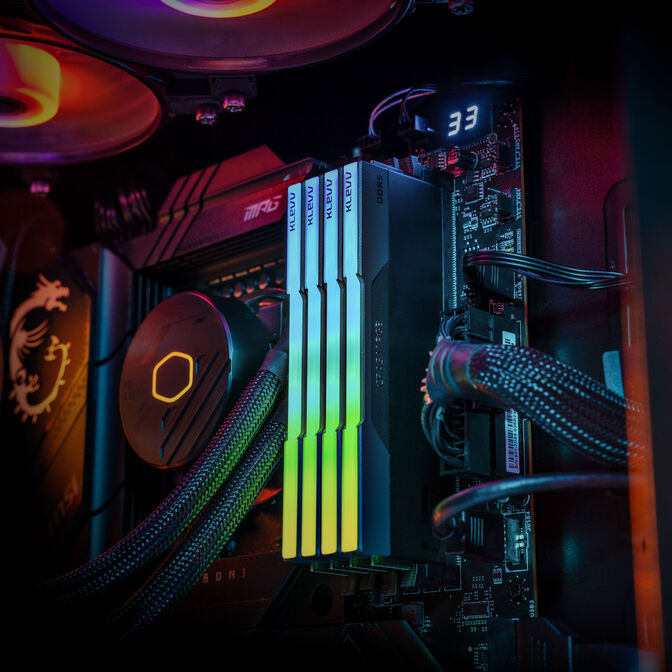 KLEVV CRAS V RGB DDR5-7200 RAM, CL34, XMP 3.0 & EXPO - 32 GB Dual-Kit, schwarz image number 14
