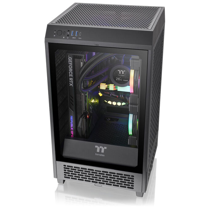 Thermaltake The Tower 200 PC-Geh&auml;use, Mini-Geh&auml;use, Mini-ITX, Tempered Glass - schwarz image number 7