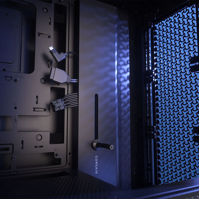 Corsair Frame 4000D PC case, Mid Tower, E-ATX, Tempered Glass - black image number 20
