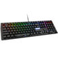 Ducky Shine 7 PBT Gaming Tastatur - MX-Red (US), RGB LED, blackout
