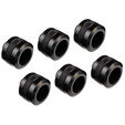 Alphacool Eiszapfen Pro Anschluss 16mm Hardtube Fitting G1/4, 6-Pack - schwarz image number null