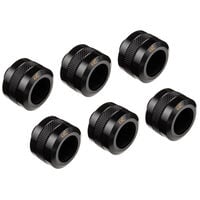 Alphacool Eiszapfen Pro fitting 16mm hard tube G1/4, 6-pack - black