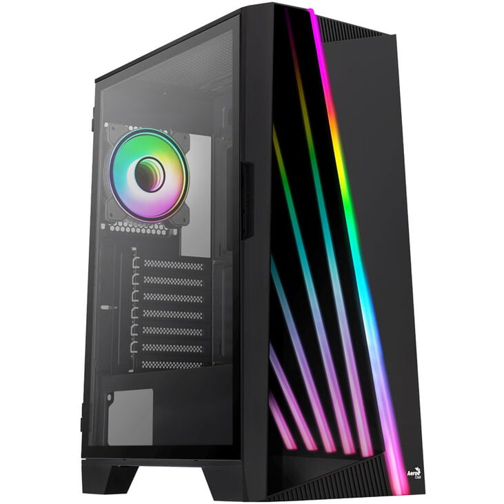 Aerocool Mirage v1 Midi-Tower - schwarz Window image number 0