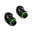 Corsair Hydro X Series Adapter 45 Grad G1/4 Zoll AG auf G1/4 Zoll IG - 2er Pack, drehbar, schwarz image number null