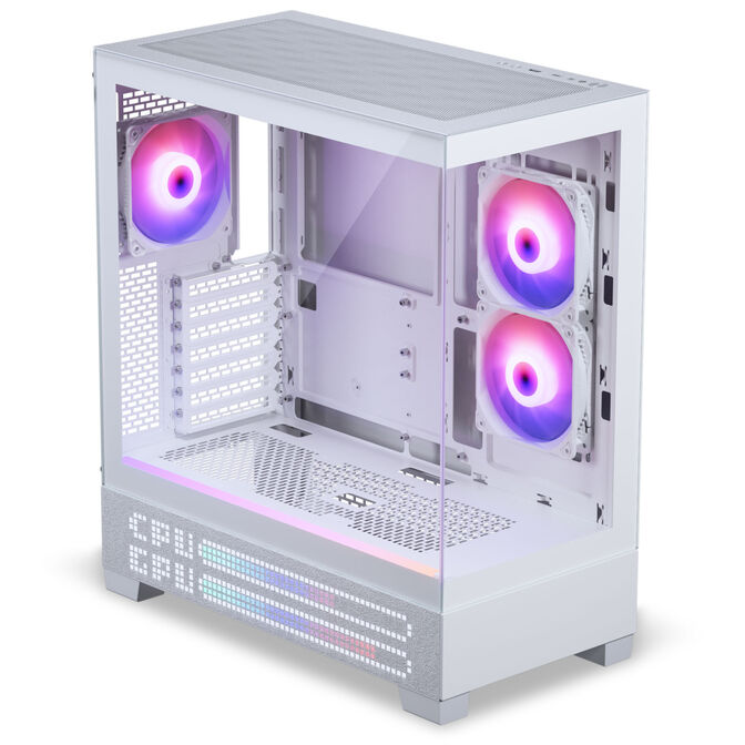 Phanteks XT View Matrix PC-Geh&auml;use, Midi-Tower, E-ATX, Tempered Glass, Matrix LED - wei&szlig; image number 3